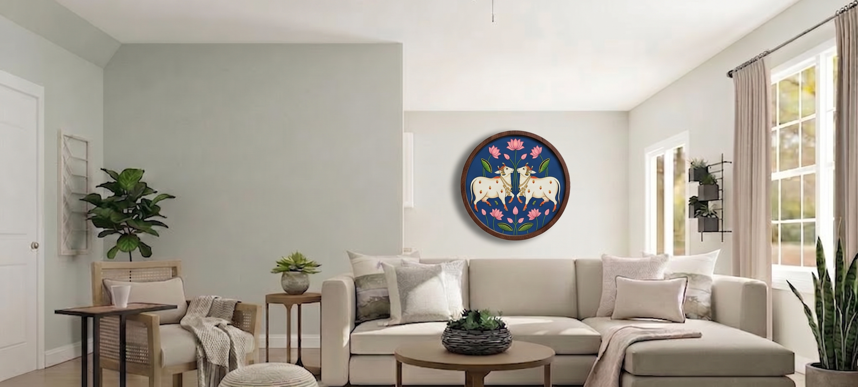 Machine-Painted Ceramic Wall Plates